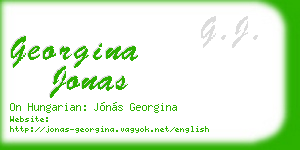 georgina jonas business card